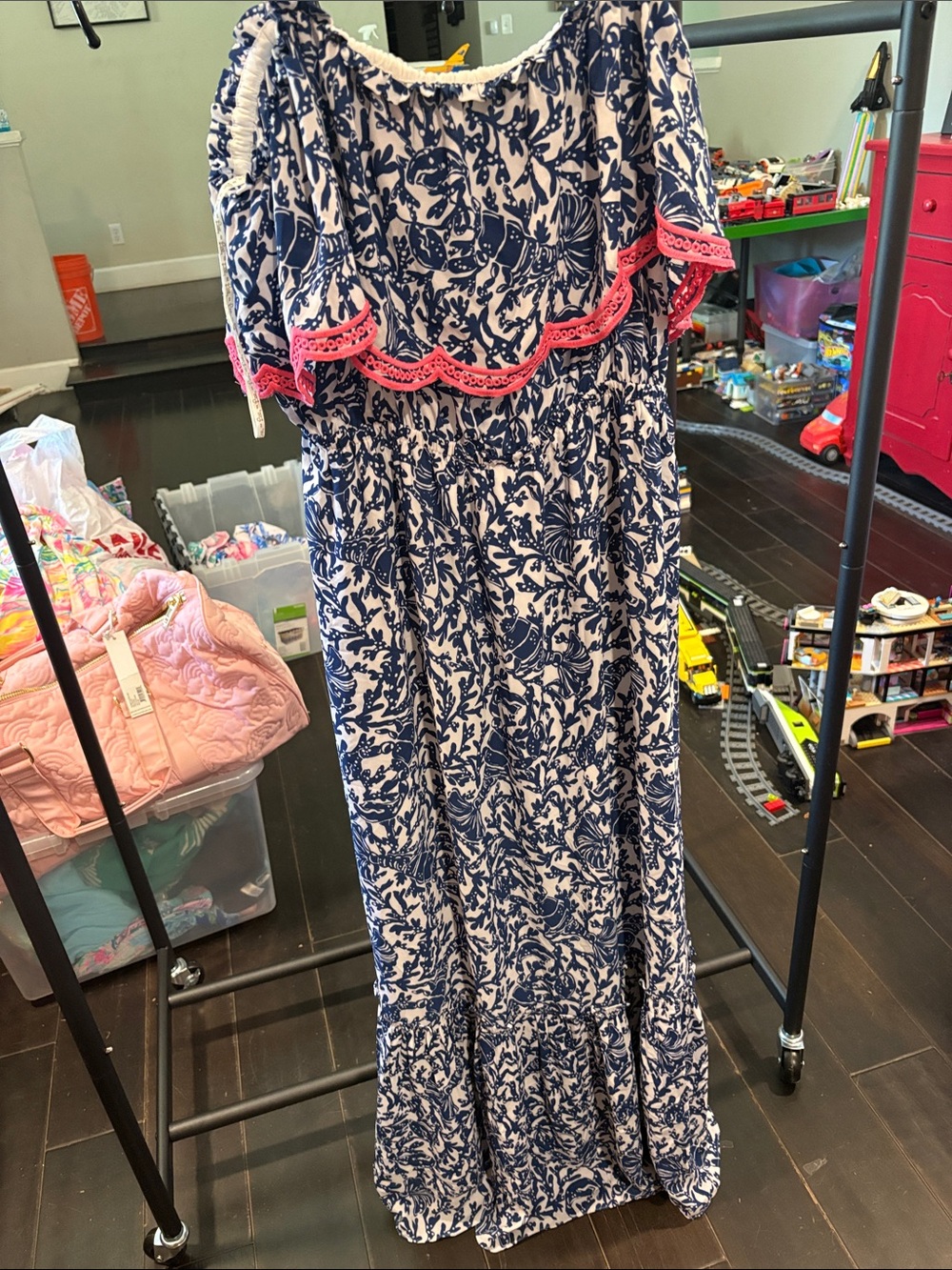 Lilly Pulitzer Lobster maxi dress NWOT L